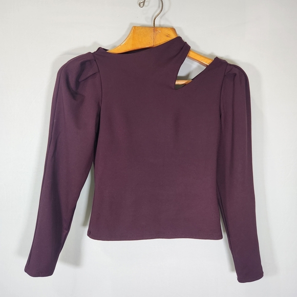 Express Burgundy  Blouse - Picture 2 of 10